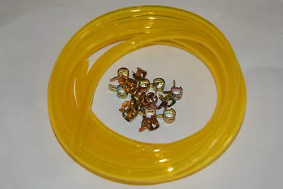 Suzuki Ac50r Mt50 Rm50 Ts50 3/16 Id Fuel Line Clamps Yellow 5 Ft And 15 Clamps  • $6.99