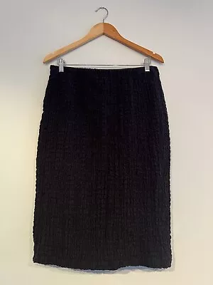 GORMAN Black Cotton Ruched Skirt Size 12 • $50