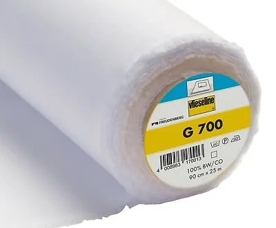 £4.95 • Buy VLIESELINE G700 Medium Woven Cotton Fusible Interfacing QUALITY 