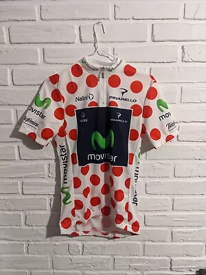 Special Polka Dot Movistar Spain Cycling Team Jersey Nalini Size 4 • $40