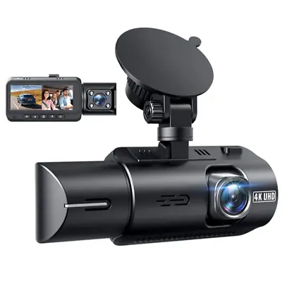 $179 • Buy 4K Front And Inside GPS WiFi 2160P+1080P Dual Dash Camera