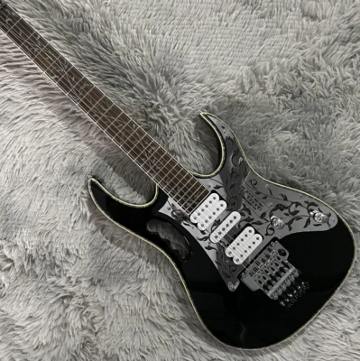 $309 • Buy Custom JEM 7V Electric Guitar In Black FR Bridge HSH Pickups Free Shipping