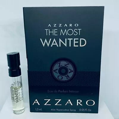 Azzaro The Most Wanted Men's Eau De Parfum Intense Sample Spray 1.5ml /0.05oz • $10.95