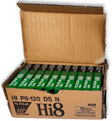 VTG 10pk Box Sealed Hi8 MP P6-120 Fuji Film Video Cassette 8mm Tapes • $89.94