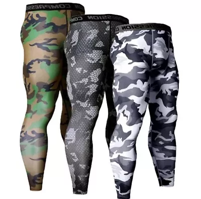 Mens Ultra Soft Fleece Lined Thermal Underwear Leggings Compression Pants • $14.99
