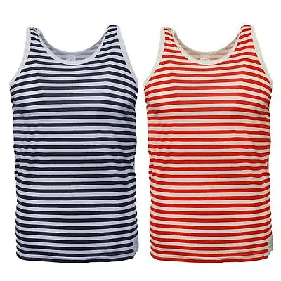 Sailor Top Russian Telnyashka Singlet Military Style Striped Vest Sleeveless • £11.39