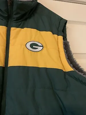 NFL Green Bay Packers Reversible Outerwear Vest Men’s Size XXL • $28.50