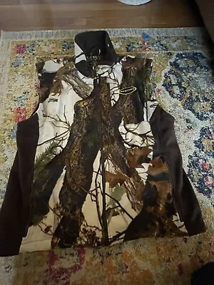 Native Species/scent Lok Vertigo Fleece Camouflage Vest Woods Hunting Sz XL • $85