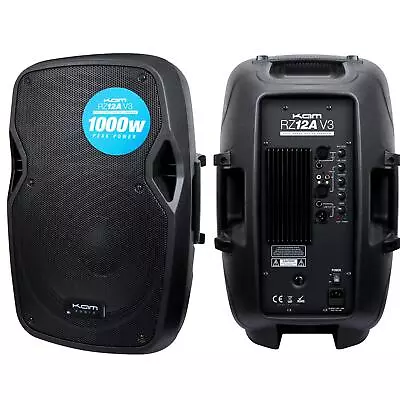 KAM RZ12A 12' 1000w Active Speaker DJ Disco PA System • £155