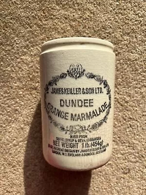 James Keiller & Son Ltd Dundee Marmalade Jar 1lb Vintage Stoneware Pot Scotland • $21.12