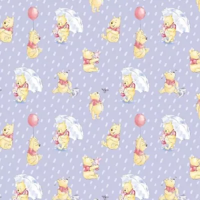 Quilting Fabric Winnie The Pooh & Piglet Cotton Sewing Craft 1/2 Metre • $11