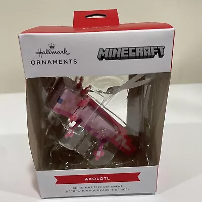 Hallmark Minecraft Axolotl Christmas Tree Ornament 2023 • $12.99