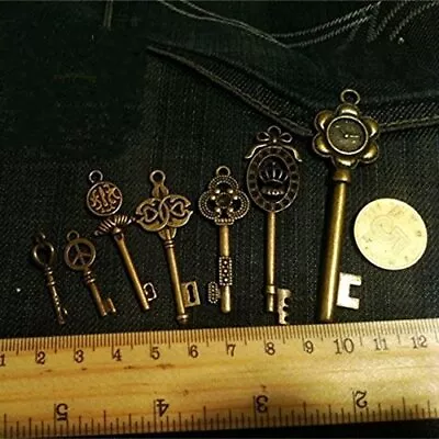 Old Vintage Antique Skeleton 12 Keys Large Small Bulk Necklace Pendant No Repeat • $14.77