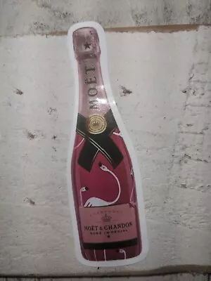 Moet Chandon Rose Bottle Vinyl Sticker Decal Water Resistant | USA Ship | Lq140 • $2.05