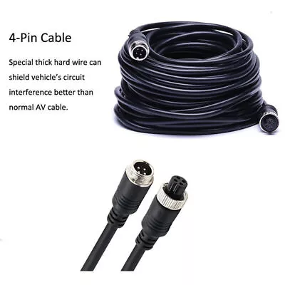4Pin Aviation Extension Cable For Truck Trailer Caravan Rear View Backup Monitor • $7.90