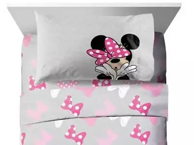 Minnie Mouse  Faces  Kids Microfiber Sheet Set - W4343453212 • $43.95