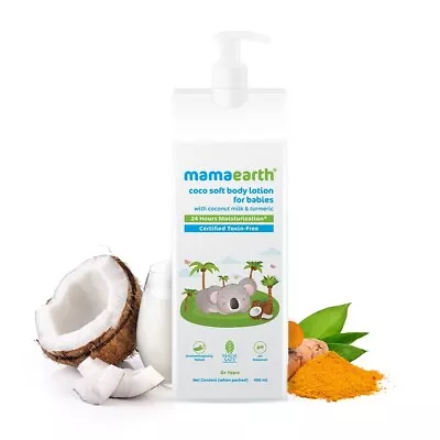 Mamaearth Coco Soft Body Lotion With Coconut Milk & Turmeric For Babies 400ml • $23.74