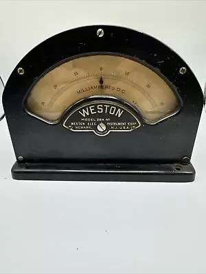 Vintage WESTON Milliamperes Meter Model 264 - Rice Engineering 1922 • $99.99