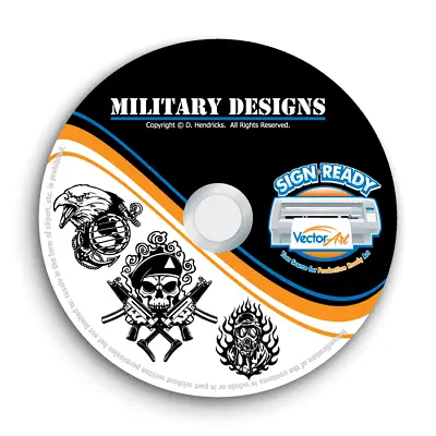 Military Army Navy Clipart-vector Clip Art-vinyl Cutter Plotter Eps Graphics Cd • $24.95