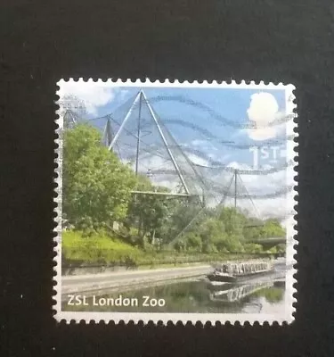 1x LONDON ZOO UK A-Z SG3307 2012 1st CLASS STAMP USED GB COMMEMORATIVE • £1.25