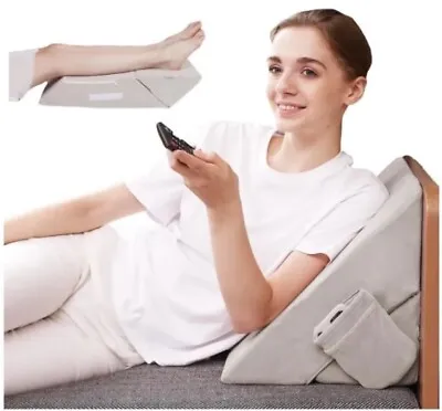 Bed Wedge Pillow Adjustable Folding Memory Foam Incline Cushion System For Legs • $29.60