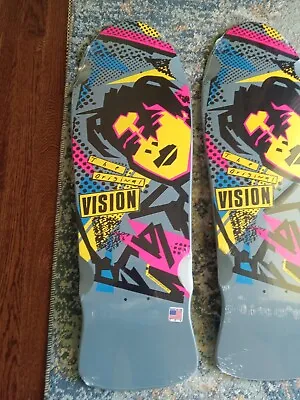Vision Mark Gonzales Skateboard Deck Reissue Rare Limited Grey • $235