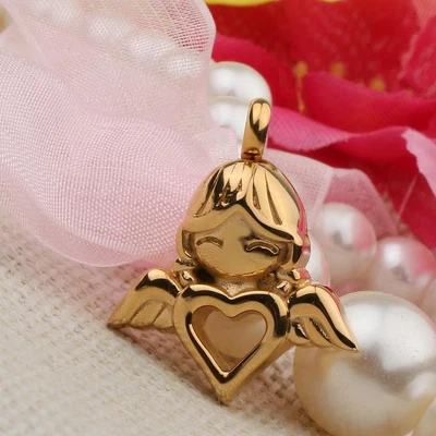£6.84 • Buy Angel  Heart Stainless Steel Cremation Urn Pendant Necklace  Stash