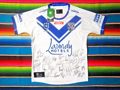 $449.99 • Buy ✺Signed✺ 2023 CANTERBURY BULLDOGS NRL Jersey PROOF COA 27 Autographs