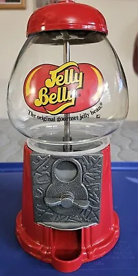 $20 • Buy Vintage Jelly Belly Dispenser Coin Operated Metal & Glass Gumball Machine 11”