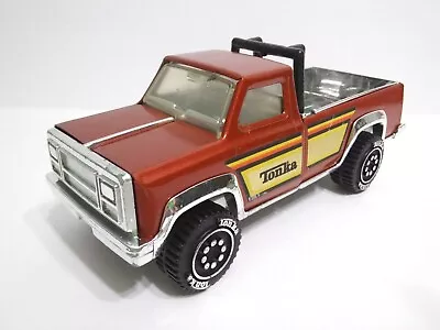 Vintage Tonka Pickup Truck Brown Gold Black Yellow Made In The USA 80s Toy • $25