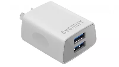 Cygnett Flow 2.4A Dual USB Wall Charger - White • $7.55