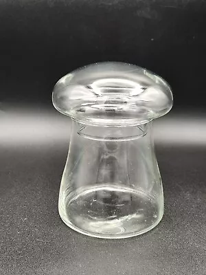 VTG Libbey 5¼  Mushroom Jar Terrarium Crystal Creations Clear Canister • $26