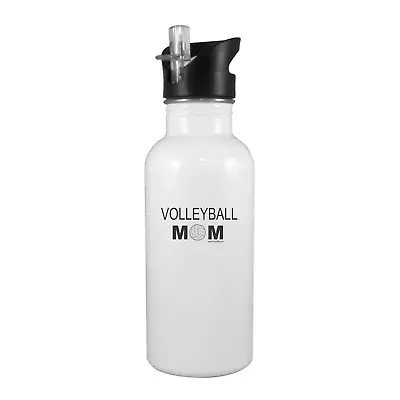 Stainless Steel Water Bottle 20oz Straw Sports Volleyball Mom • $19.99