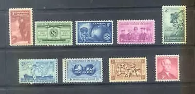 US 1955 Commemoratives Year Set With 9 Stamps MNH • $4.39