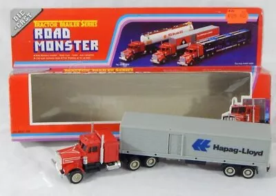 Road Monster 4641-3W 1:64 Die-Cast Hapag-Lloyd Tractor Trailer W/Red Cab • $12.74