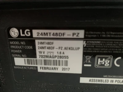 £10 • Buy LG 24MT46D 24  1080p HD LED Television
