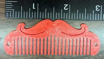 Fancy Grip Mustache Keychain Comb • $7.77