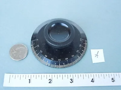 Vintage Black Bakelite Vernier / Tuner Dial For Early Communication/Test 1920s • $19.39