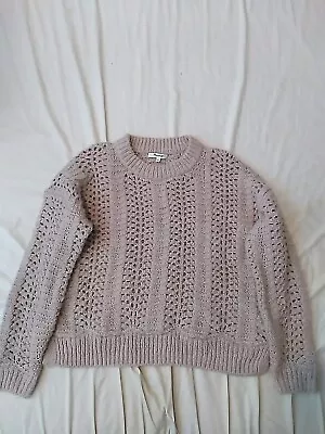 Madewell Women's Windemere Pointelle Pullover Sweater Medium AG593 • $20