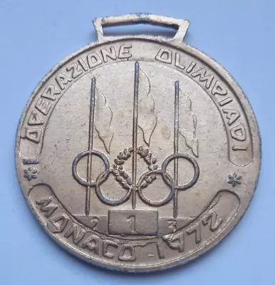 Monaco 1972 Walt Disney Production Italy Olympic Operation Medal • £4.82