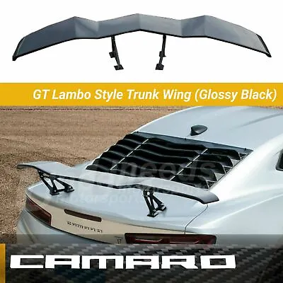 Fit Chevrolet Camaro GT Lambo Style Gloss Black Rear Trunk Wing Spoiler  • $169.99