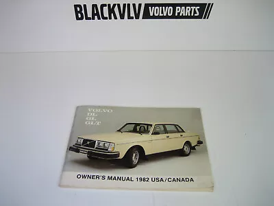 Vintage 1982 Volvo 240 DL GL GLT 242 244 245 Owner’s Manual Book • $27.99