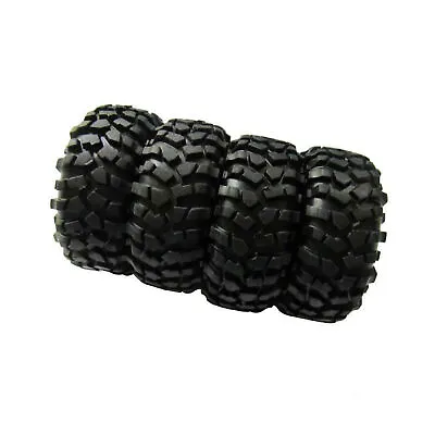 4pcs 12mm Hex Hub Wheel Rim & Tires Tyre For 1/10 Off-Road RC Rock Buggy Truck • £14.98