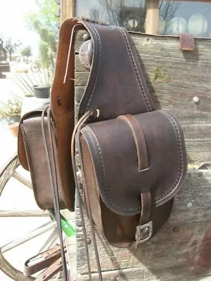 Premium Vintage Handmade Leather Western Horse Saddle Bag Premium Quality • $149