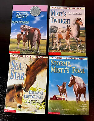 Marguerite Henry Lot Of 4 Misty Sea Chincoteague Horse Books LIKE NEW! • $17.99