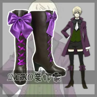 NEW Black Butler II 2 Alois Trancy Anime Cosplay Costume Shoes Boots • $33.89