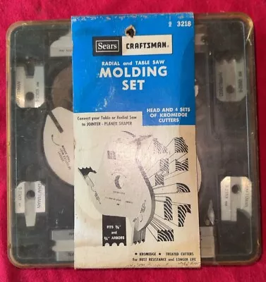 Craftsman 9 3218 7  Triple Cutter Molding Head Set For Radial & Table Saws USA • $23