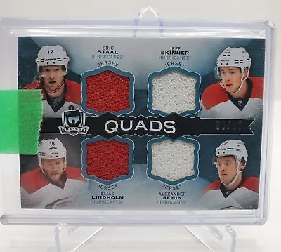 Elias Lindholm/Eric Staal/Jeff Skinner/Alexander Semin 2014-15 The Cup Quads /10 • $39.99