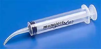 Monoject 412 12 Cc  Syringe With Curved Tip Box 50 412012 • $35.99