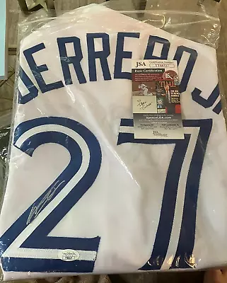 VLADIMIR GUERRERO JR Autograph Game Jersey SP JSA LOA AUTO Blue Jays Signed • $111.11